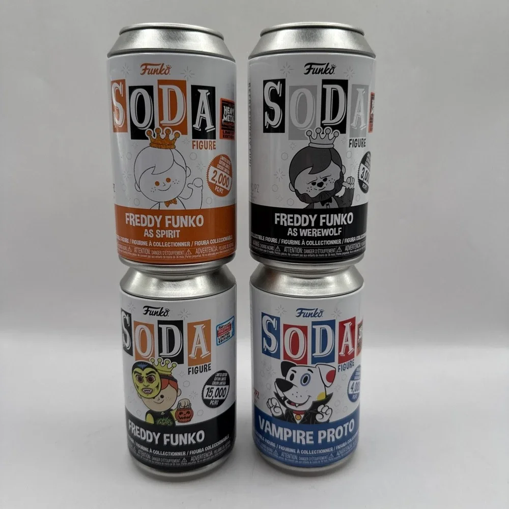 Freddy Funko Soda Lot Halloween Spirit Werewolf Vampire Proto LE